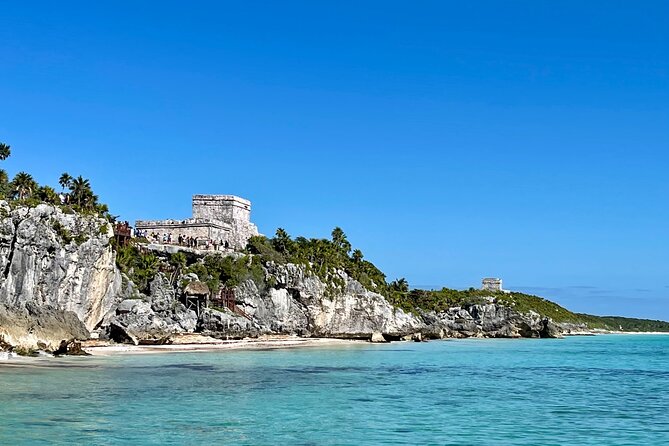 All-Inclusive! Tulum Ruins, Tequila Tasting + Swim in 3 Cenotes in Small Group! - Playa Pescadores snorkel option: ruins from the water, plus sting rays