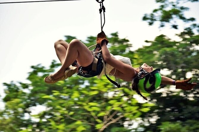 ATV Tour, Zip Lines, Horseback Riding, Cenote and Tequila Tasting - The interactive cenote swim with a zip line and jumping platform