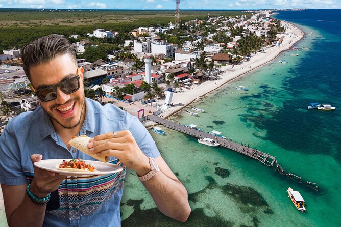 Beachside Tacos & Town Tour with Tequila Tasting From Cancun - Puerto Morelos main square: where the walk becomes the experience