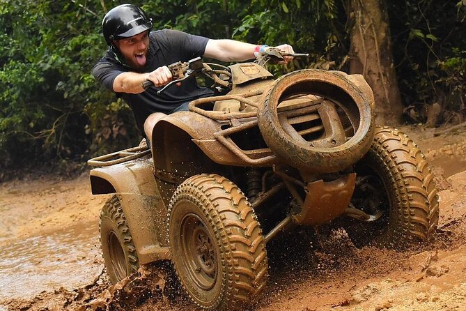 Cancun ATV Jungle Adventure, Ziplines, Cenote and Tequila Tasting - Cenote Verde Lucero: Your Swim Stop in Emerald Limestone Waters