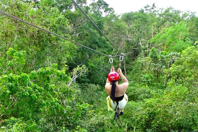 Family ATV Cenote Five Zip Lines Photos Taco Lunch Tequila Taste - ATV, Zip Lines, Cenote: the real vibe of this Cancun combo