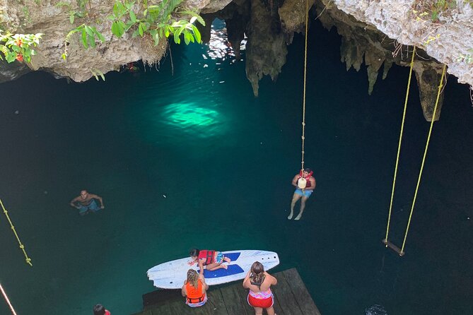Family ATV Cenote Five Zip Lines Photos Taco Lunch Tequila Taste - Cenote cave lagoon: what you can do besides swimming