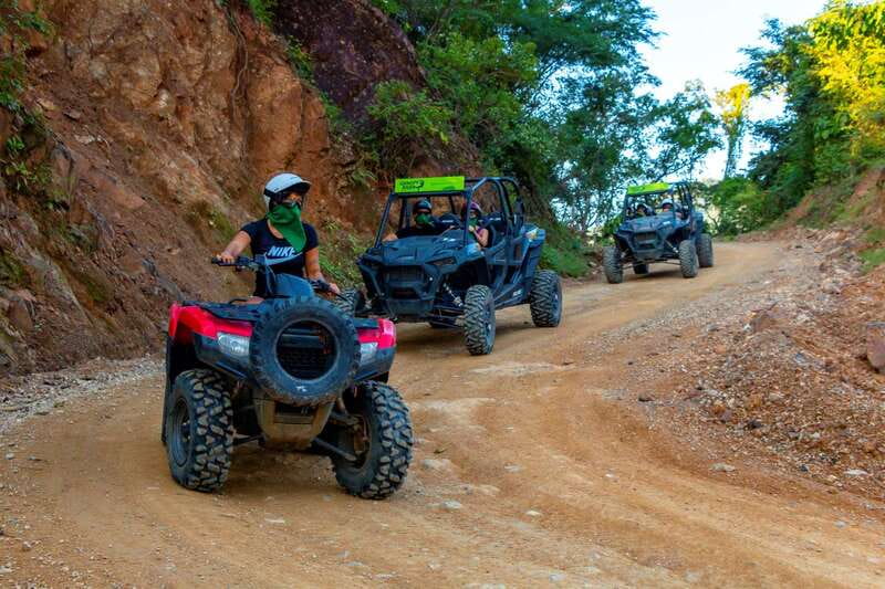 From Puerto & Nuevo Vallarta: ATV Tour with Tequila Tasting - El Salto Waterfall + Real Wildlife Breaks
