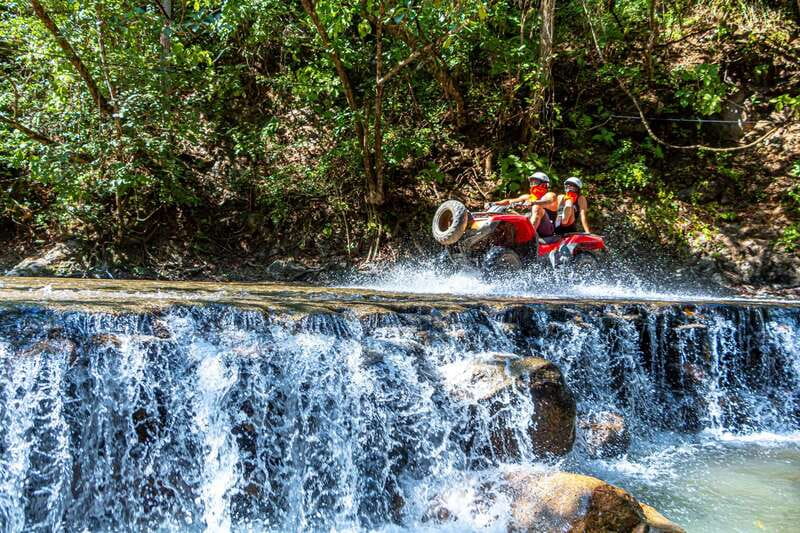 From Puerto & Nuevo Vallarta: ATV Tour with Tequila Tasting - El Salto Waterfall Stop: Swim Time, Mud Time, and How to Enjoy It
