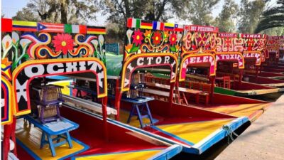 Music and Tequila in Xochimilco visits Coyoacán and CU - Coyoacán: cobblestones, squares, and a Frida Kahlo museum exterior moment