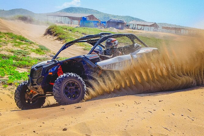 Off-Road Cabo Adventure: Desert & Beach Ride Plus Tequila Tasting - Entering Playa Migrino: desert riding, white sand, and whale season