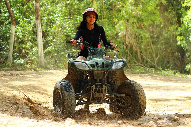 Solo ATV 4 Ziplines, Lunch, Transportation and Tequila Tasting - Cenote Time and Other Park Add-Ons: Decide What You Want