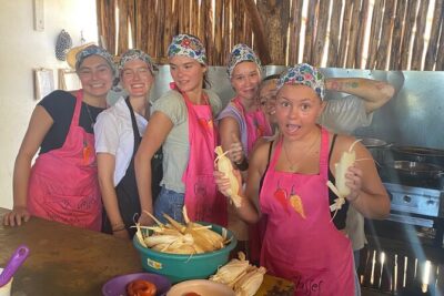 Tamales or chiles rellenos cooking class,tequila & Mezcal tasting - From garden vegetables to BBQ shrimp: what happens before the main dishes